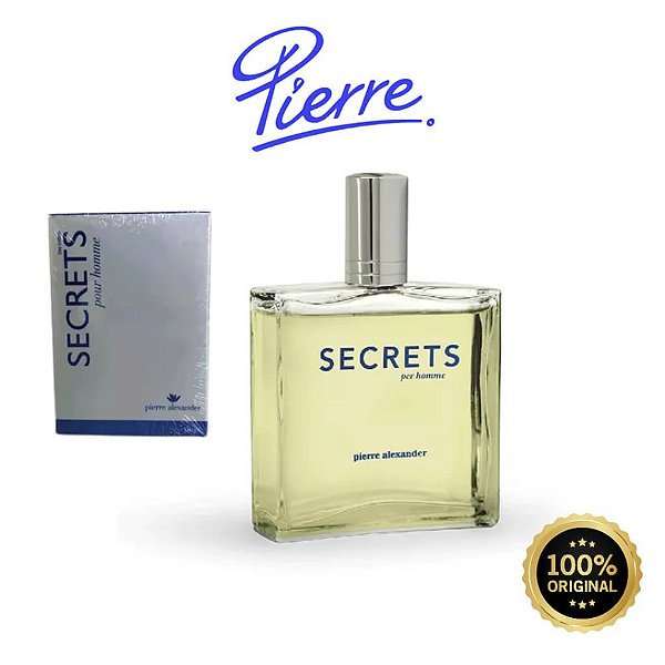 Deo Colônia Secrets Homme 100ml Pierre Alexander Perfume Masculino Amadeirado