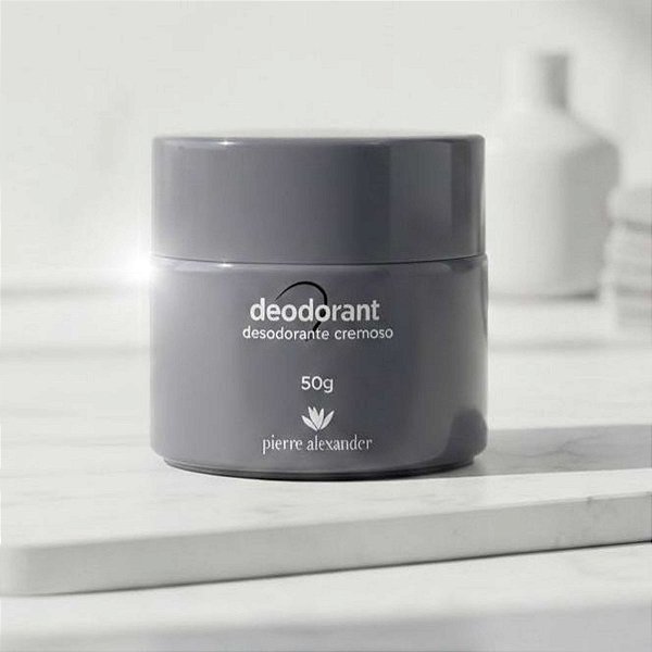 Desodorante em Creme Antitranspirante 48h Não Mancha Roupas Cinza 50g | Pierre Alexander