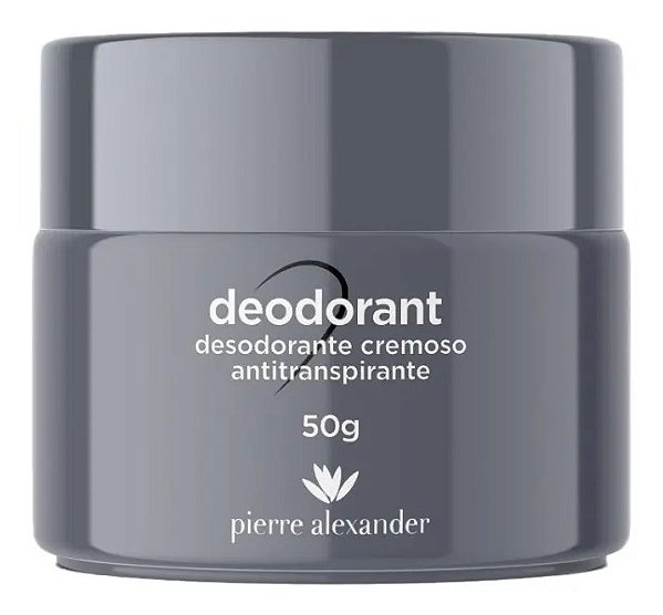 Desodorante Antitranspirante em Creme Cinza 48h Não Mancha Roupas 50g | Pierre Alexander