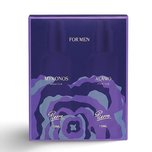 Kit Deo Colônia Masculino For Men Mykonos e Álamo 2 Perfumes 15ml | Pierre Alexander