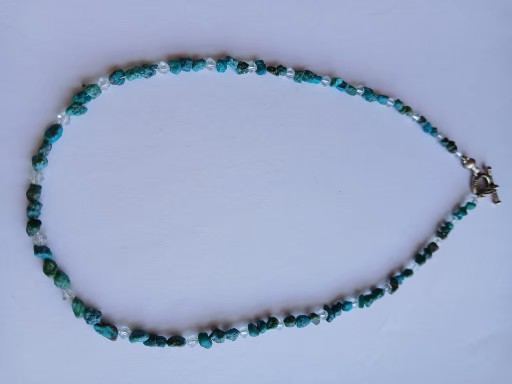 Colar Amazonita com Swarovski