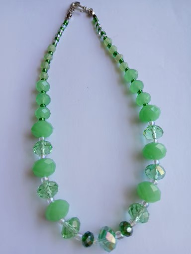 Colar Quartzo Verde e Cristal de Rocha Green