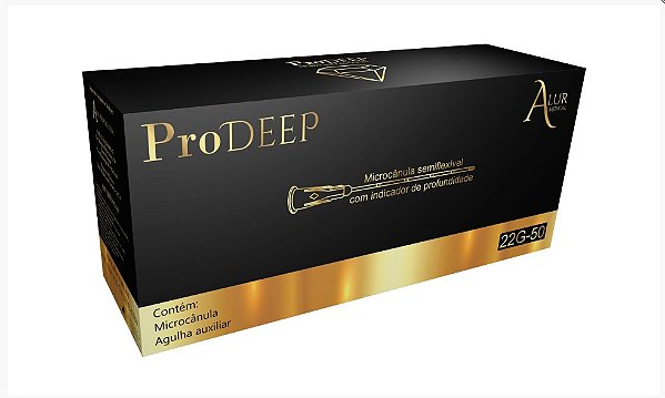 Microcânula para Preenchimento Prodeep Alur Caixa (25un)- 22gx50