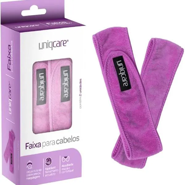 FAIXA ATOALHADA PARA CABELO UNIQCARE