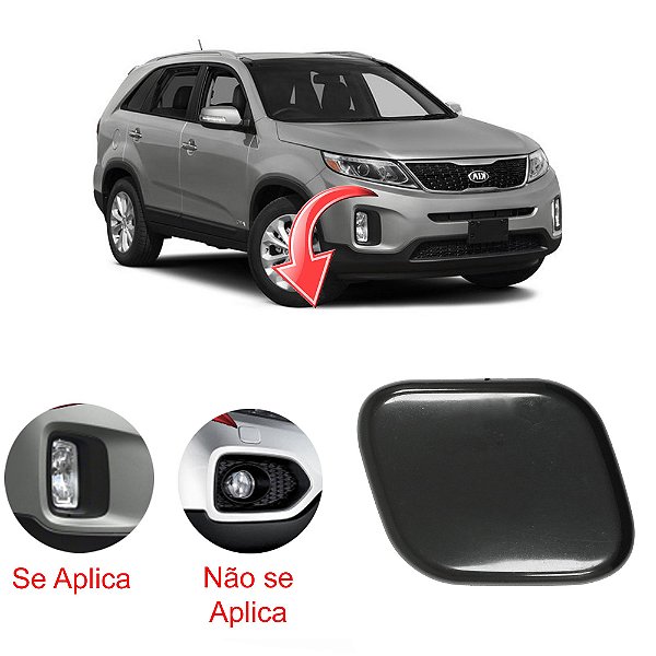 Tampa Limpador Esguicho Água Farol Kia Sorento 2014 a 2015 - OEM 986822P500 Lado: Direito (Passageiro)