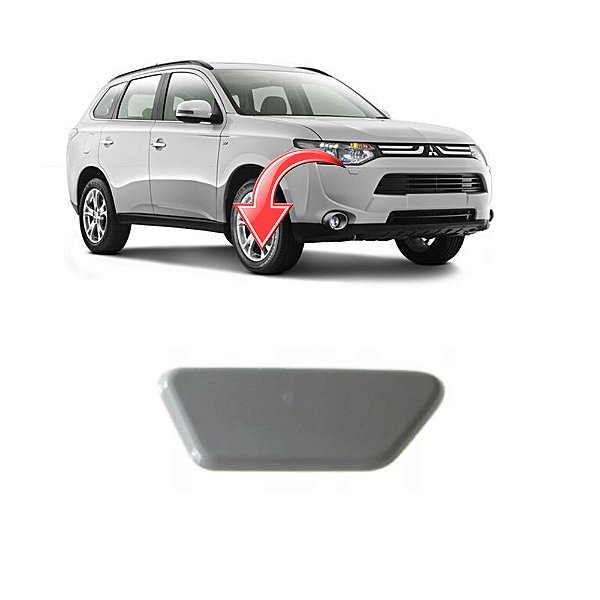 Tampa Limpador Esguicho Água Farol Mitsubishi Outlander 2014 a 2015 - OEM 8264A192HA Lado: Direito (Passageiro)