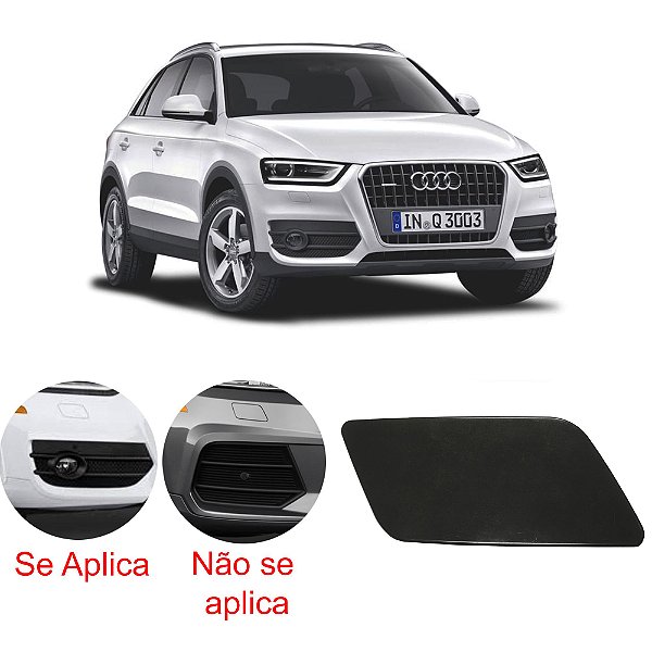 Tampa Limpador Esguicho Água Farol Audi Q3 2013 a 2015 - OEM 8U0955276E Lado:Direito (passageiro) COM FAROL DE MILHA