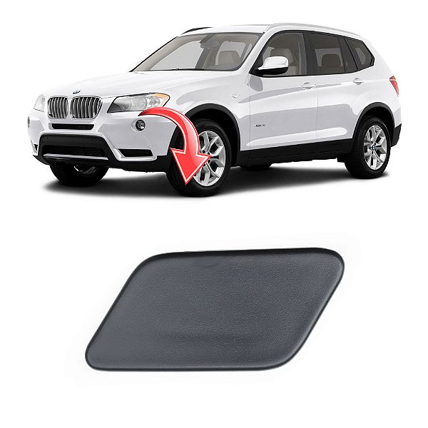 Tampa Limpador Esguicho Água Farol Bmw X3 2010 A 2013 - OEM 51117212953 Lado: Esquerdo (Motorista)