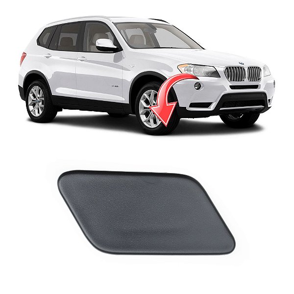 Tampa Limpador Esguicho Água Farol Bmw X3 2010 a 2013 - OEM 51117212954 Lado:Direito (Passageiro)