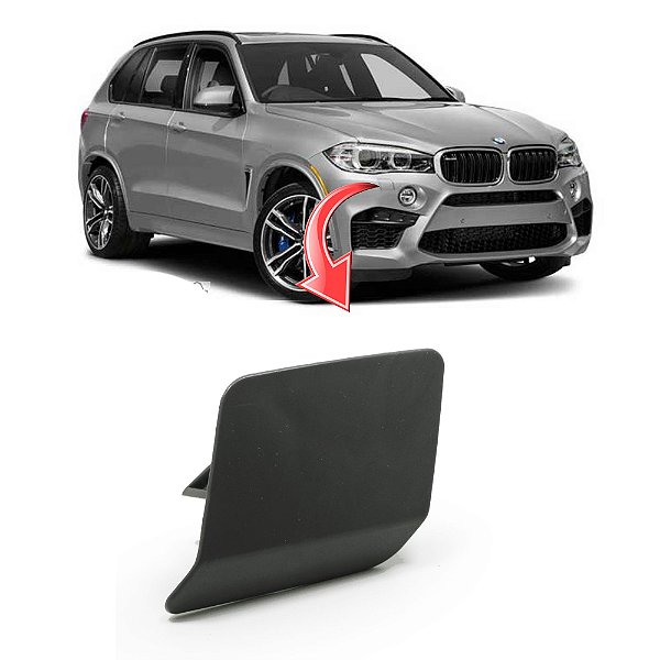 Tampa Limpador Esguicho Água Farol Bmw X5 2014 a 2018 - OEM 51117378590 Lado:Direito (Passageiro)