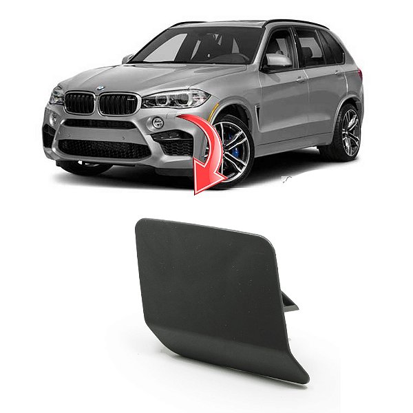 Tampa Limpador Esguicho Água Farol Bmw X5 2014 a 2018 - OEM 51117378589 Lado: Esquerdo (Motorista)