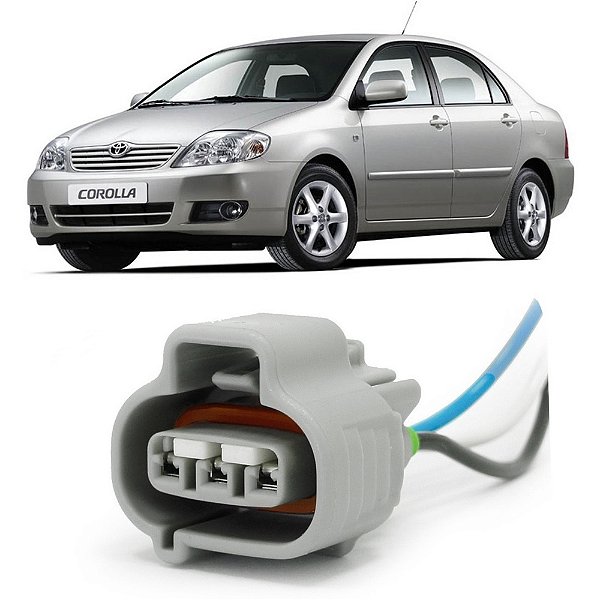 Plug Conector Chicote Atuador Marcha Lenta Toyota Corolla 1.6 1.8 Camry Pressostato Hilux Corolla Hilux Etios - 1 X