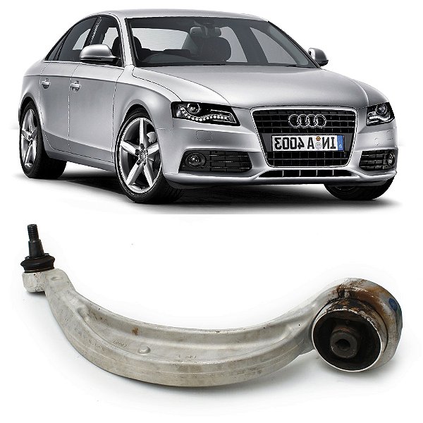 Braço Suspensão Audi A4 2008 a 2015 - Posição: Inferior Curvo Esquerdo OEM 8K0407695H