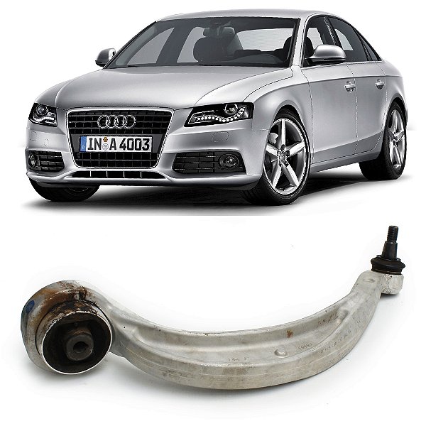 Braço Suspensão Audi A4 2008 a 2015 - Posição: Inferior Curvo Direito OEM 8K0407696H