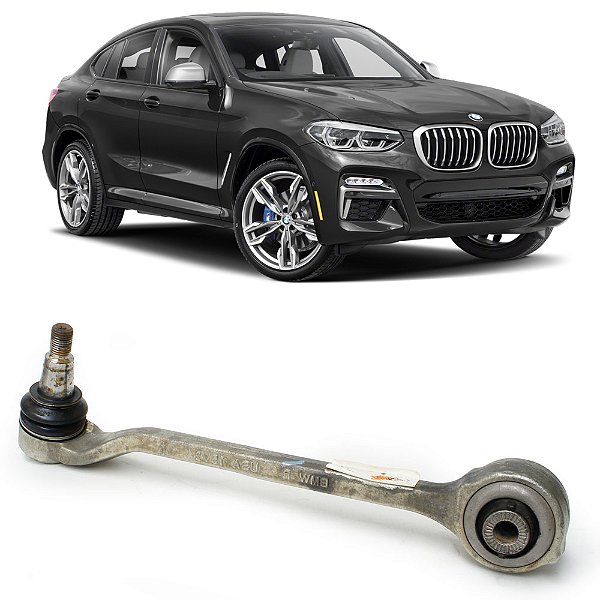 Braço de Suspensão Bmw X3 F25 X4 F26 2015 a 2018 - Lado: Dianteiro Esquerdo Reto OEM 31126787669