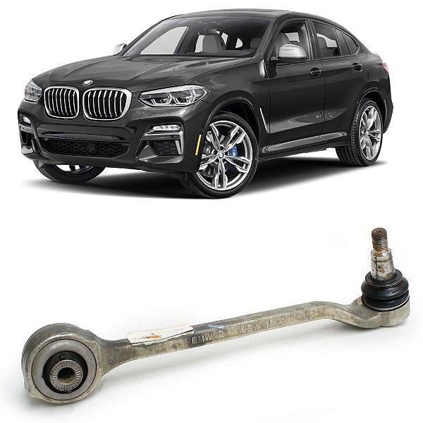 Braço de Suspensão Bmw X3 F25 X4 F26 2015 a 2018 - Lado: Dianteiro Direito Reto OEM 31126787670