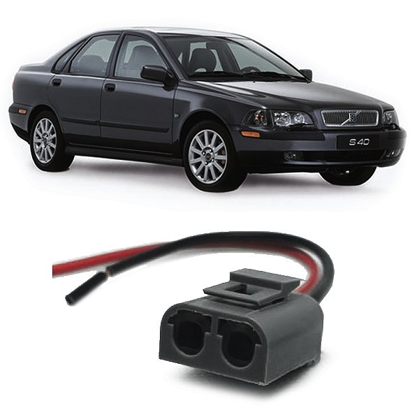 Plug Conector Chicote Bobina Ignição Volvo V40 S40 2000 a 2004 - Kit com 2