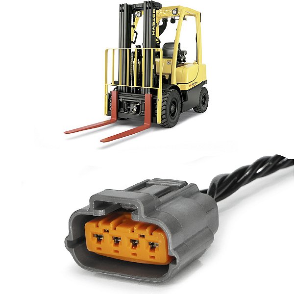 Plug Conector Chicote Distribuidor Hyster FT Empilhadeira - 1 X