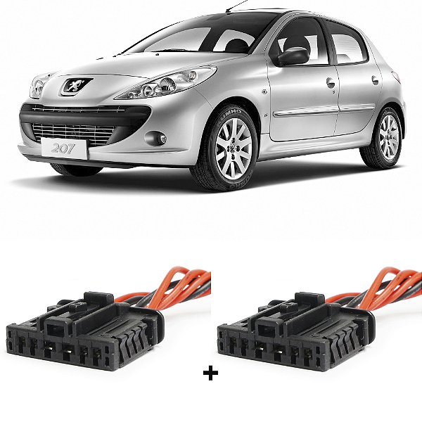 Plug Conector Chicote Lanterna Peugeot 206 207 - 2 X