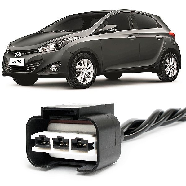 Plug Conector Chicote Resistencia Ventoinha Hyundai I30 Ix35 HB20 3 Vias- 1 X