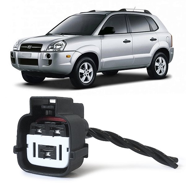 Plug Conector Chicote Resistencia Ventoinha Hyundai Tucson Santa Fé - 1 X