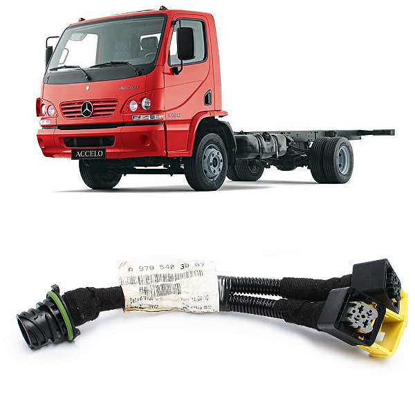 Plug Chicote Chave Geral Bateria Mercedes Benz Atron Accelo 2012 a 2020 - OEM A9795403007