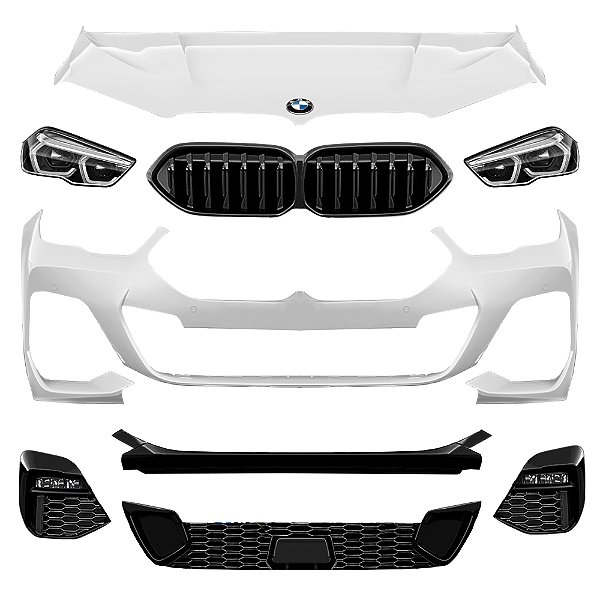 Frente Completa Bmw M235i 2021 a 2023 - Farol Para-Choque Grade Farol Milha Capo