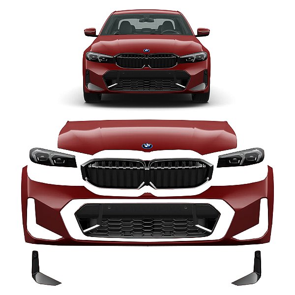 Frente Completa Bmw 320i 2023 a 2024 - Farol Para-Choque Grade Farol Milha Capo