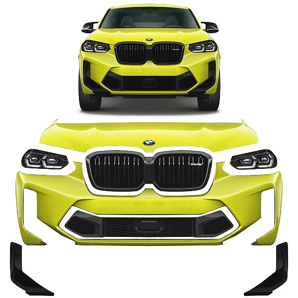 Frente Completa Bmw X4M Competition 2023 a 2024 - Farol Para-Choque Grade Farol Milha Capo