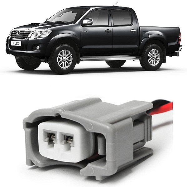 Plug Conector Chicote Bico Injetor Toyota Hilux 2.7 Diesel 2005 a 2010 - 1 X
