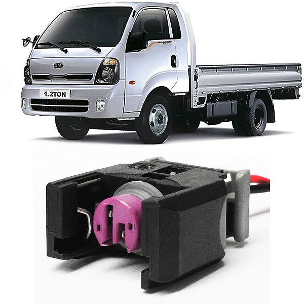 Plug Conector Chicote Bico Injetor Kia Bongo Hyundai HR Sprinter Ssangyoung - 1 X