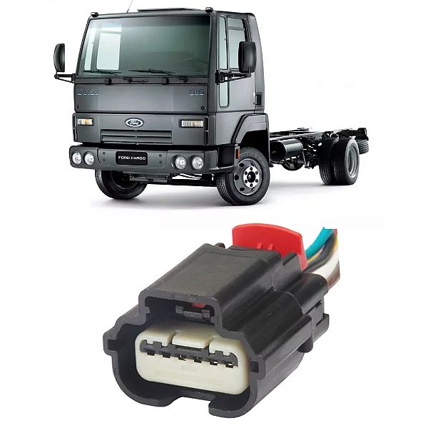 Plug Conector Chicote Acelerador Eletrônico Cargo 815 - 816 - 1119 6 Vias - 1 X