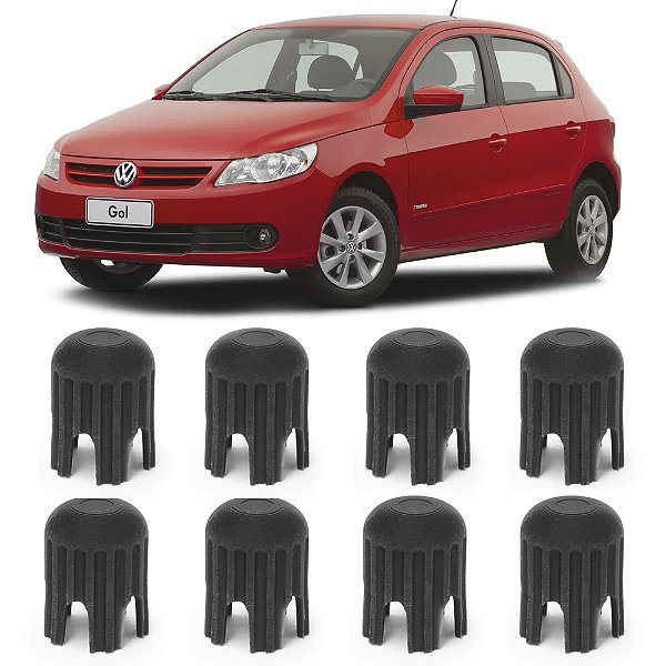 Kit 8 Bucha Reparo Limitador de Porta Volkswagen Gol Voyage Saveiro G5 G6 G7