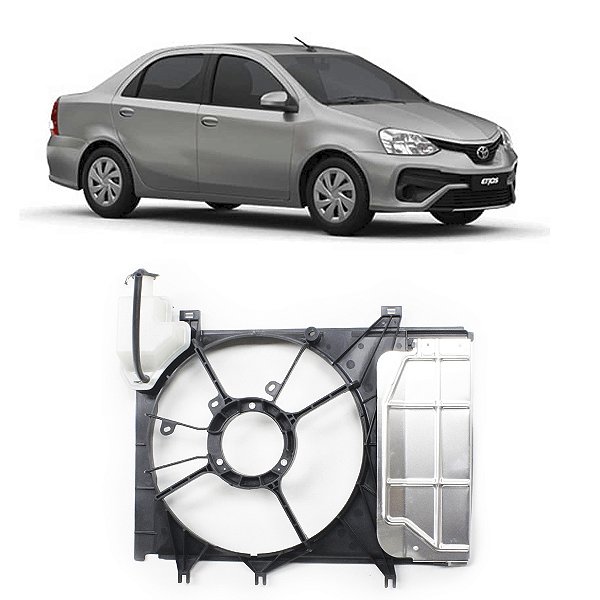 Defletor Ventoinha Toyota Etios 2013 2014 2015 2016 2017 2018 2019 2020 2021  OEM 167110y130