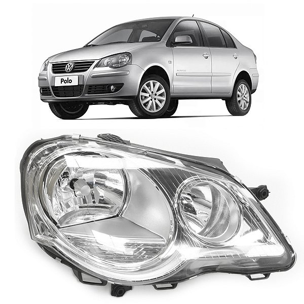 Farol Volkswagen Polo 07 08 09 10 11 12 13 2014  Direito Passageiro OEM FW495
