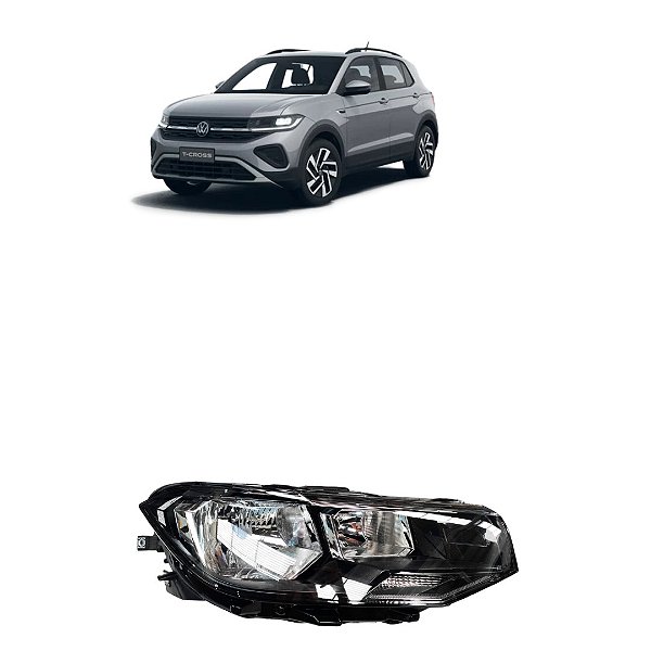 Farol Direito Passageiro Volkswagen T-Cross 2020 2021 2022 2023 2024 OEM 2gm941774b