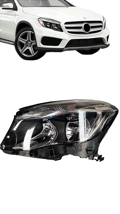 Farol Mercedes Gla 200 2014 2015 2016 2017 - posicao: Esquerdo Motorista OEM A1568260158