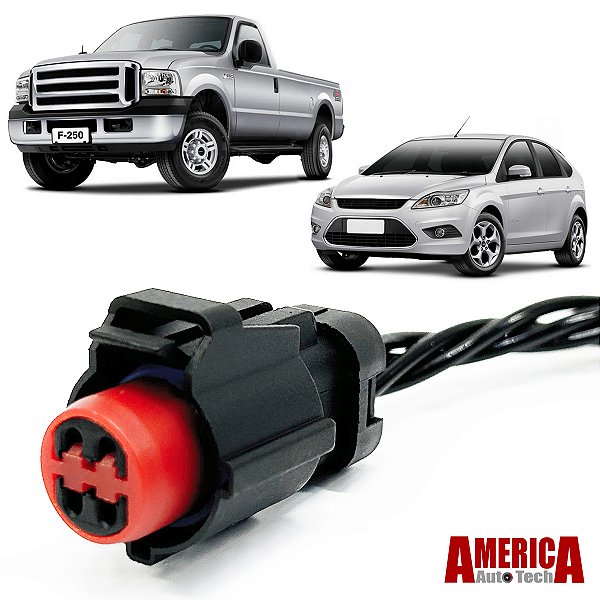 Plug Conector Pressostato Ar Condicionado F250 F350 Focus 2008 a 2011 4Vias