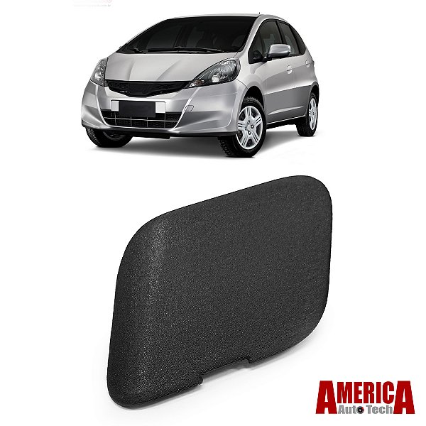 Tampa Reboque Guincho Fit 2013 a 2014 Para-choque Dianteiro Tampa Capa Furo