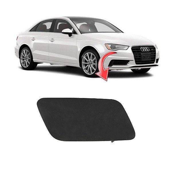 Tampa Limpador Esguicho Água Farol Audi A3 2013 a 2016 - OEM 8V5955276 Lado: Direito (Passageiro)