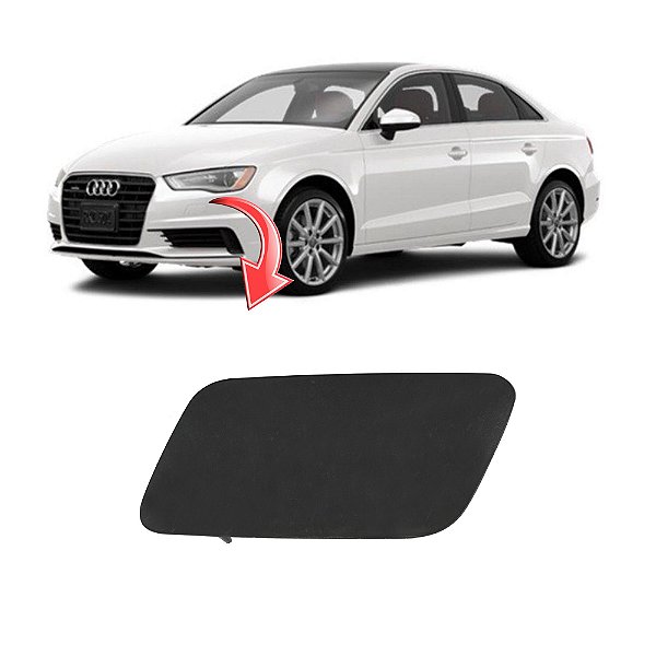 Tampa Limpador Esguicho Água Farol Audi A3 2013 a 2016 - OEM 8V5955275 Lado: Esquerdo (Motorista)