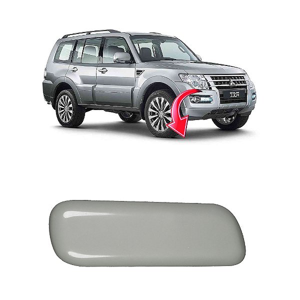 Tampa Limpador Esguicho Água Farol Mitsubishi Pajero Full 2008 a 2016 - OEM 8264A028 Lado: Direito (passageiro)
