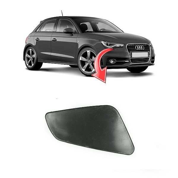 Tampa Limpador Esguicho Água Farol Audi A1 2010 a 2015 - OEM 8X0955276 Lado: Direito (Passageiro)