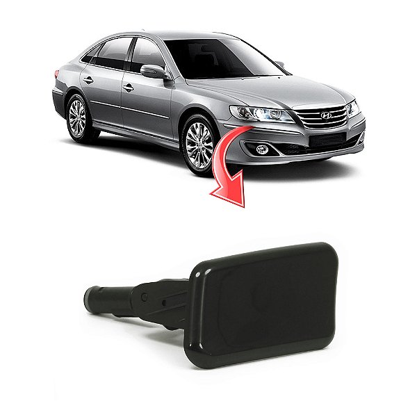 Tampa Limpador Esguicho Água Farol Hyundai Azera 2010 a 2011 - OEM 986803L500 Lado: Esquerdo (Motorista)