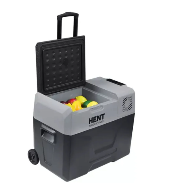 GELADEIRA PORTATIL 40LT COM RODAS HENT AUTOMOTIVOS