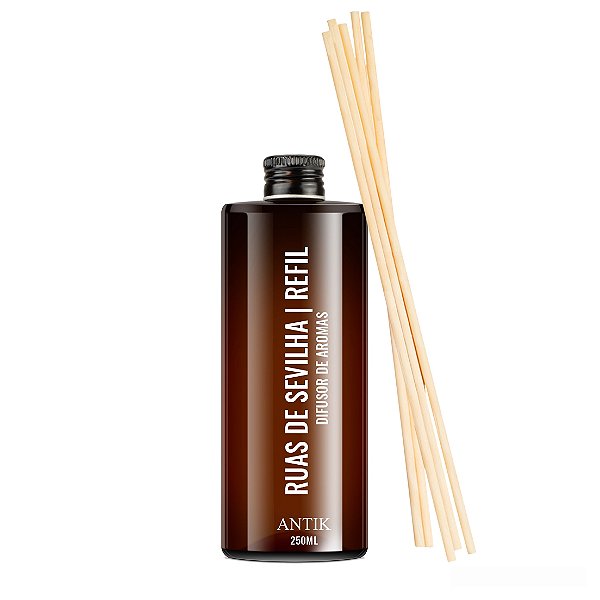 Difusor Ruas de Sevilha Refil - 250ml + Jogo de Varetas