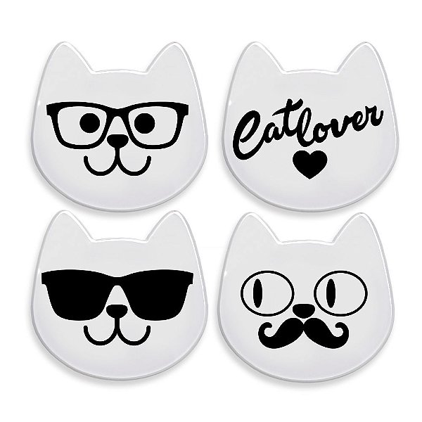 Kit Porta-Copos Gatinhos