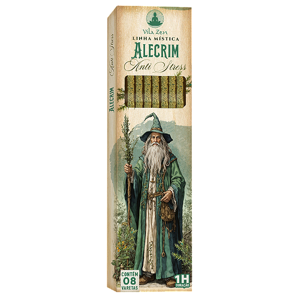 Incenso Vila Zen Linha Mística Magos - Alecrim Anti Stress
