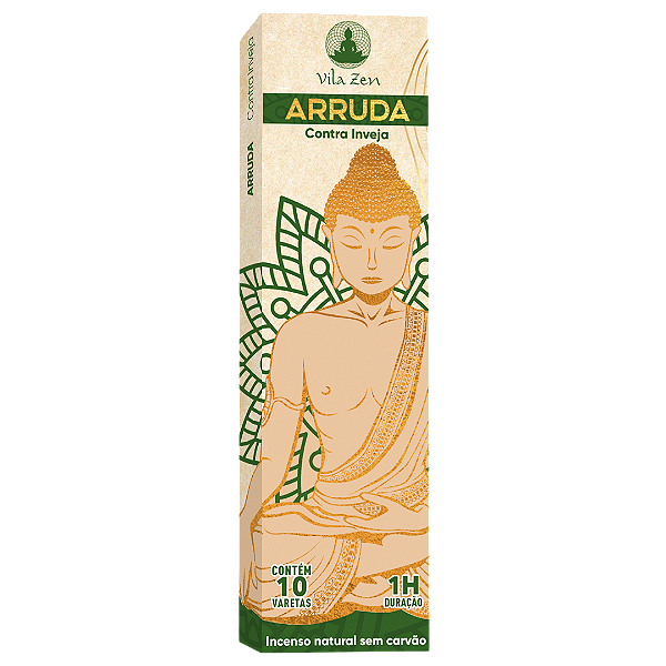 Incenso Budha Vila Zen - Arruda - Contra Inveja 10 Varetas