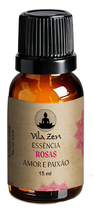 Essências Vila Zen 15 ml Rosas - Amor e Paixão